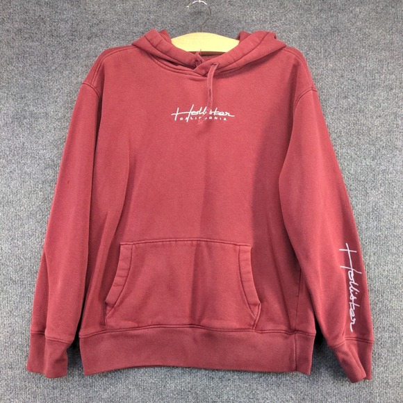 Hollister Californa Men's Pullover Hoodie Red Size Small Must Have Collection - Picture 6 of 16